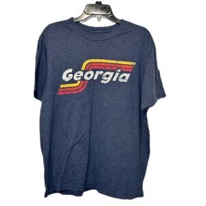 Georgia Graphic Men's Blue T-Shirt